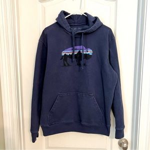 Patagonia men’s navy hoodie, large